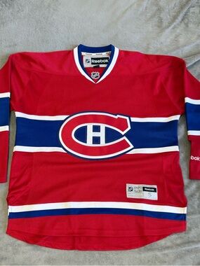 Vintage Reebok Montreal Canadiens NHL Premier Home Hockey Jersey Mens Small